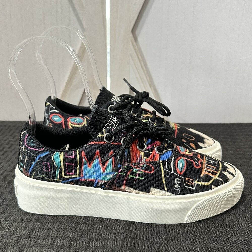 Limited Edition Converse X Basquiat Skid Grip Low Top Sneakers - Picture 3 of 13